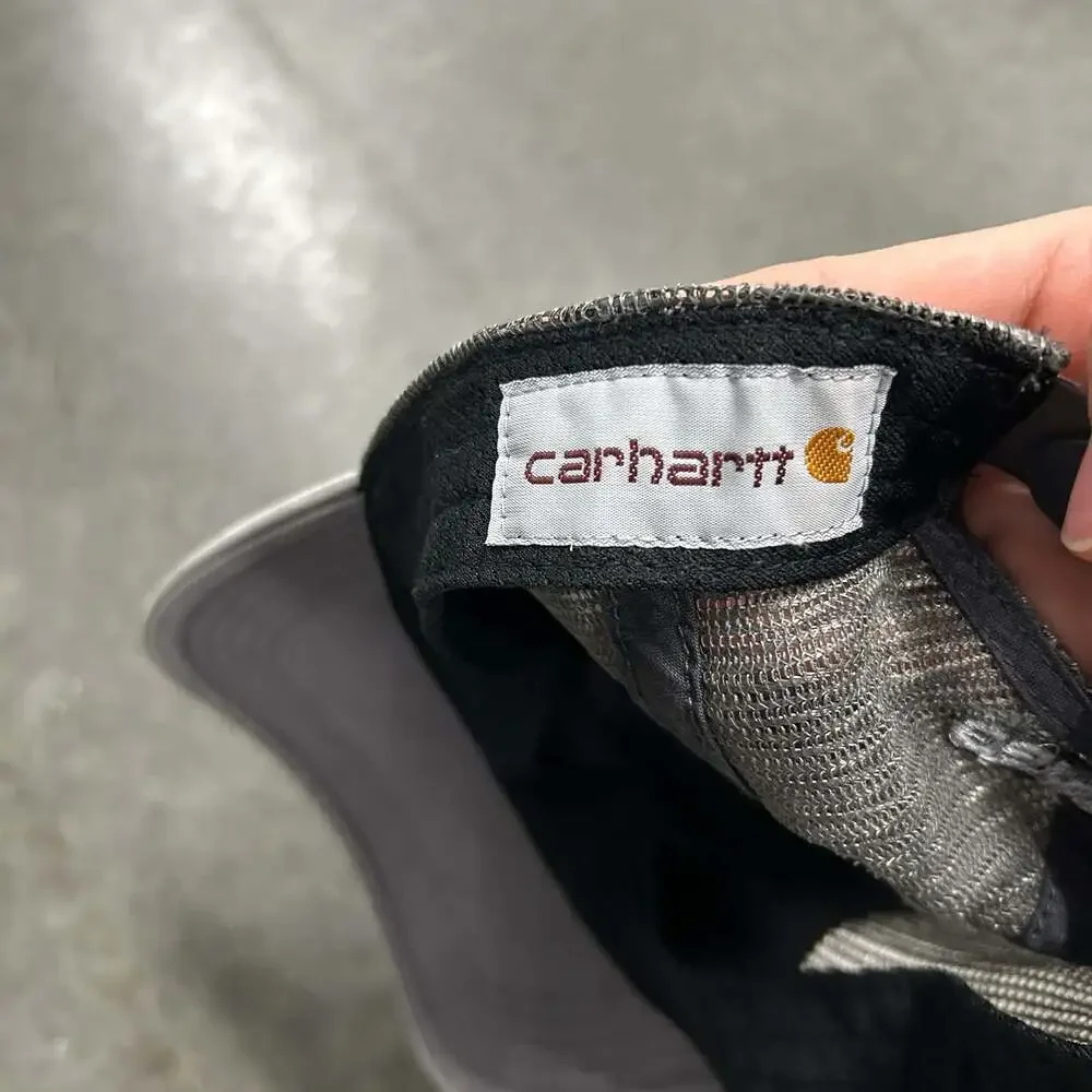 Carhartt Mesh-Back Canvas Snapback Trucker Hat in Gray